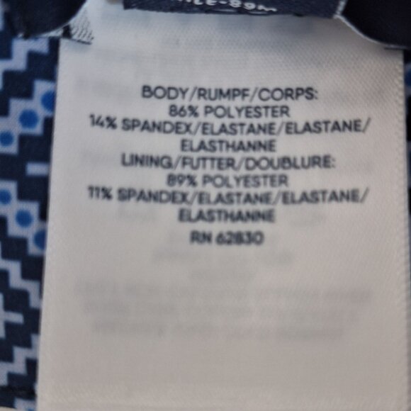 Lands End diamond patter swimming trunks size 3XL - Picture 3 of 7